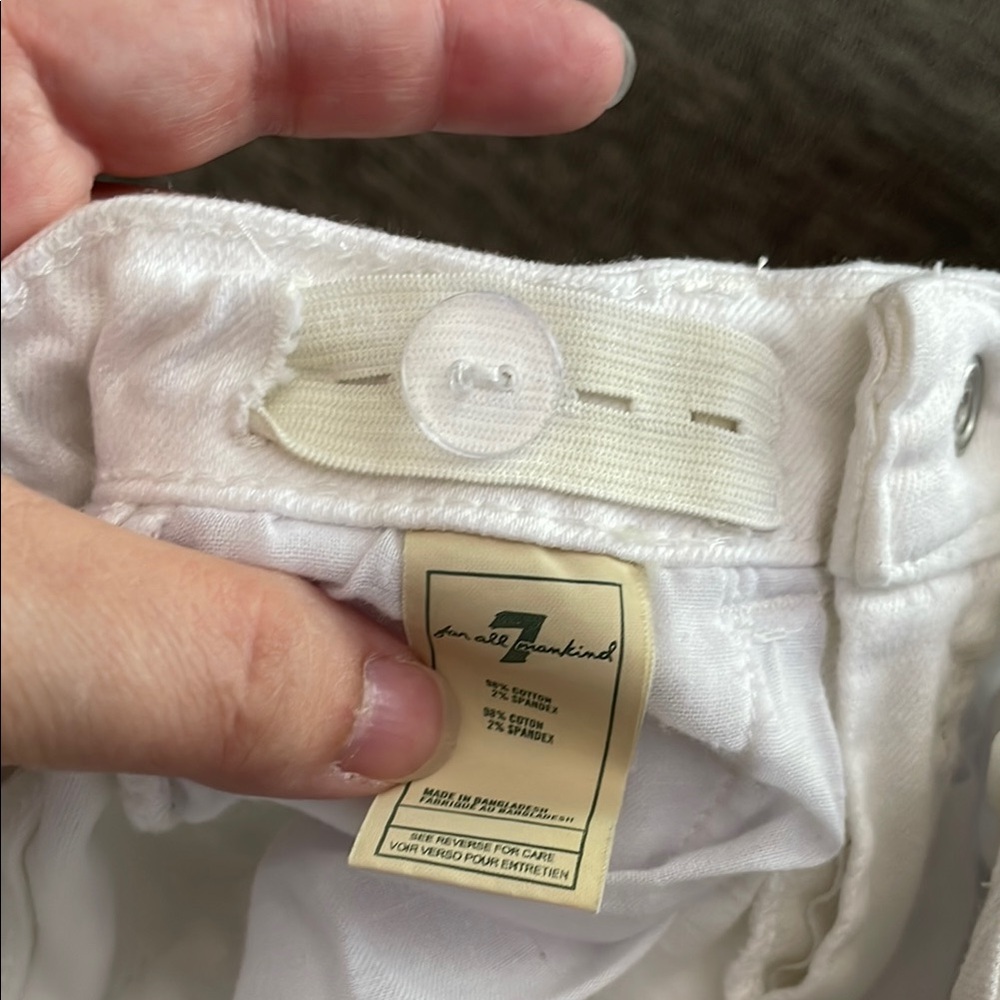 7 FOR ALL MANKIND UEC Girls Size 6X White Skinny Jeans - Picture 5 of 10